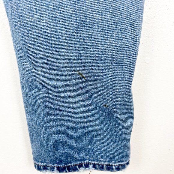 Polly Jeans Women 8 Blue Denim Button Fly High Rise Boyfriend Casual Bottoms - Picture 10 of 11